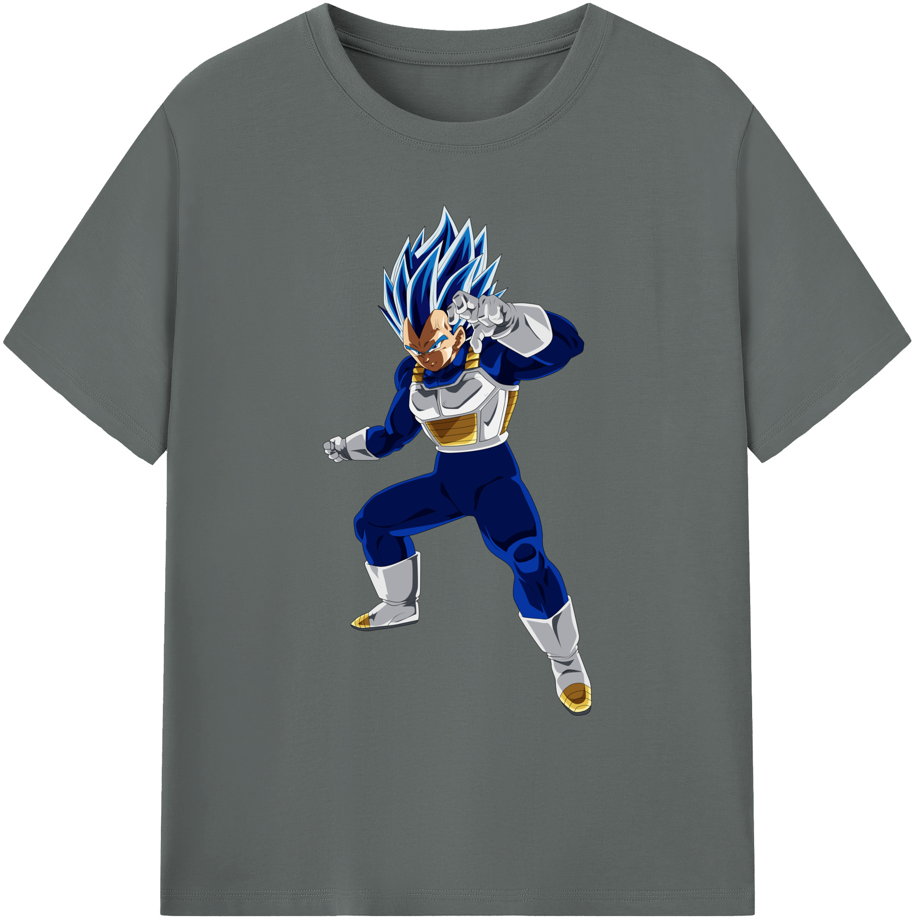 （画像用） ドラゴンボール ベジータ四世（Bejīta Yonsei）DRAGON BALL Vegeta IV 綿100％ メンズ半袖Tシャツ｜肌触りやわらか＆通気性
